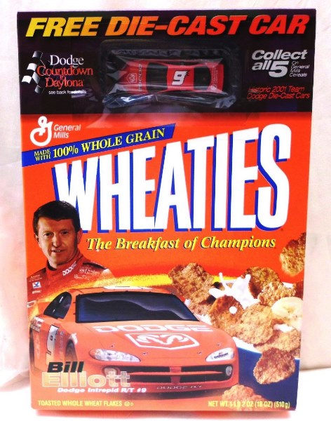 Bill Elliott #9 Die-Cast (Dodge Daytona Countdown-Wheaties) (1) - Copy