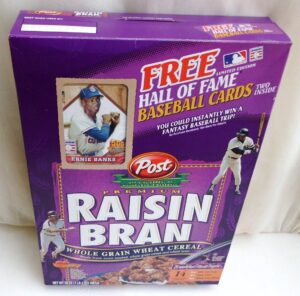 Ernie Banks Empty Box(H Of F Baseball Card! Post Raisin Bran) (3)
