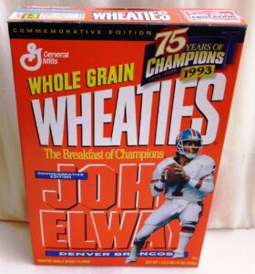 John Elway #7 NFL (75 Years Of Champions) Wheaties (1)