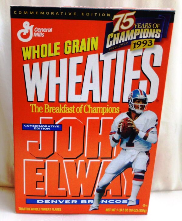 John Elway #7 NFL (75 Years Of Champions) Wheaties (2)