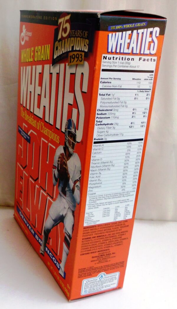 John Elway #7 NFL (75 Years Of Champions) Wheaties (4)