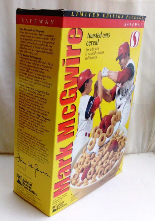 Mark McGwire Empty Box(Safeway Ltd Ed! Toasted Oats) (4) Mark McGwire Empty Box(Safeway Ltd Ed! Toasted Oats) (4)