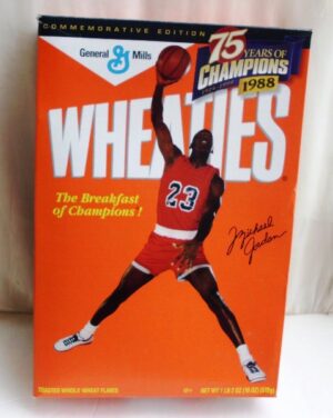 Michael Jordan Empty Box(75 Years Of Champions! Wheaties) (0) Michael Jordan Empty Box(75 Years Of Champions! Wheaties) (0)