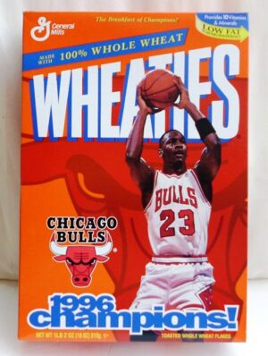 Michael Jordan Empty Box(Chicago Bulls 1996 Champions! Wheaties (0) Michael Jordan Empty Box(Chicago Bulls 1996 Champions! Wheaties (0)