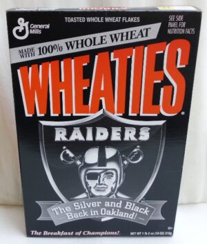 Raiders Empty Box(Back In Oakland! Wheaties) (0)
