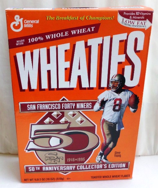 Steve Young #8 NFL (49ers 50th Anniversary Collectors Ed) Wheat (0)