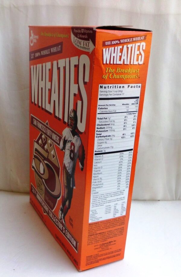 Steve Young #8 NFL (49ers 50th Anniversary Collectors Ed) Wheaties (4)