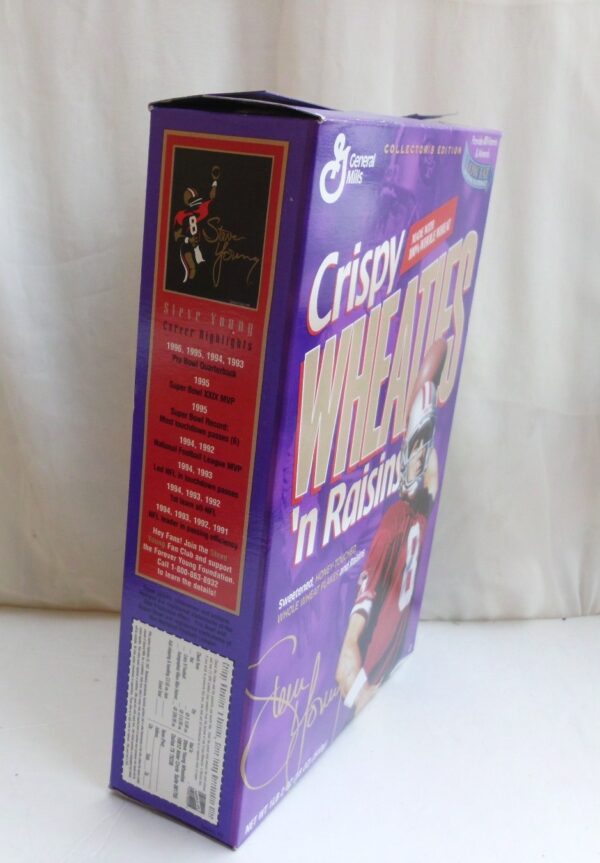 Steve Young #8 (NFL 49ers Crispy Wheaties n Raisins) Wheaties (3) Steve Young #8 (NFL 49ers Crispy Wheaties n Raisins) Wheaties (3)