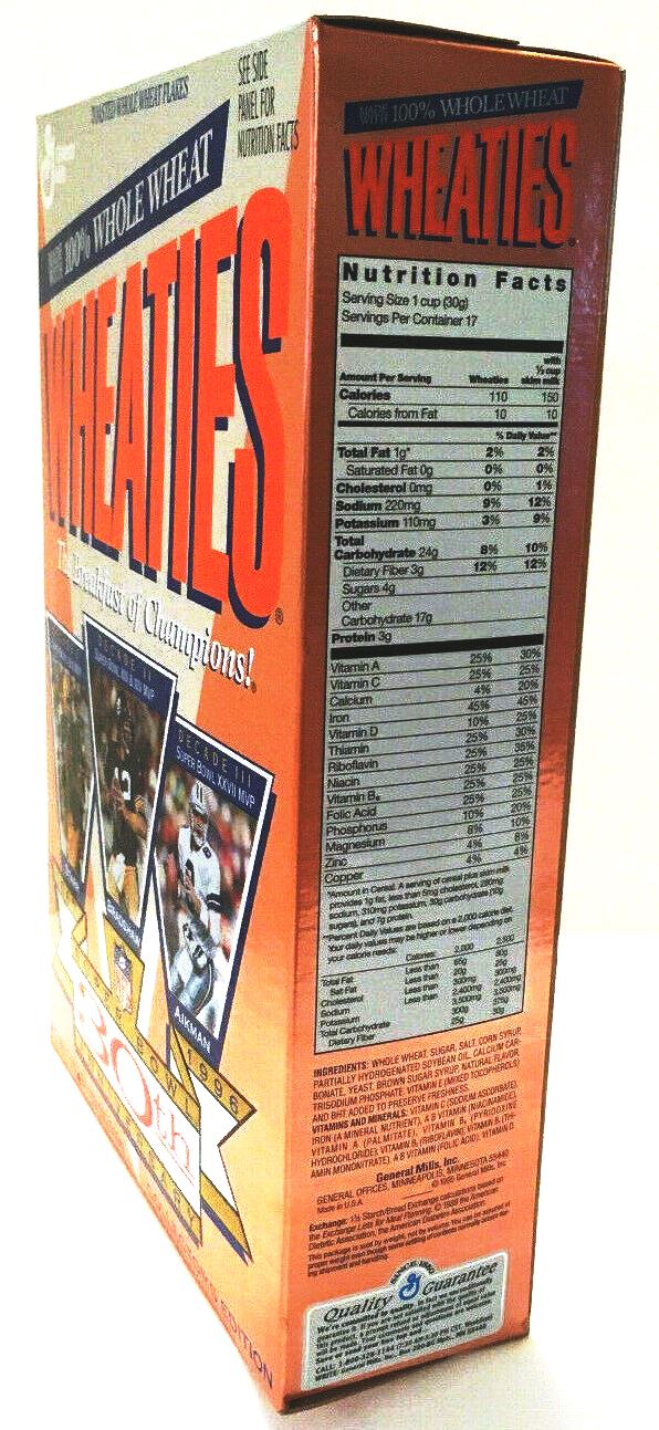 Super Bowl 30th Anniversary (1967-1996 Wheaties)-x2