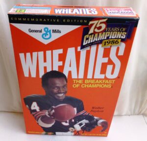 Walter Payton #34 NFL (75 Years Of Champions) Wheaties (2)