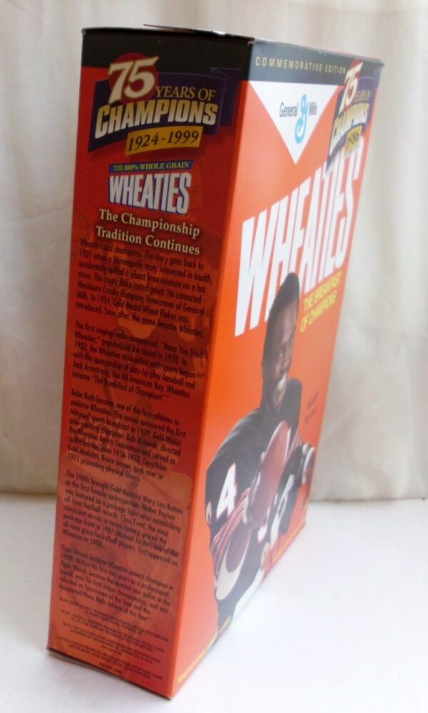 Walter Payton #34 NFL (75 Years Of Champions) Wheaties (3)