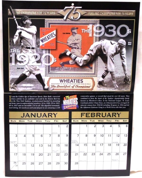 Wheaties Calendar 1924-1999 (75 Years Of Champions Wheaties) (5)