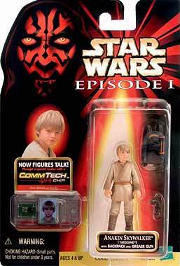 Anakin Skywalker “Tatooine (.00)” (“Star Wars Episode-1 Phantom Menace CommTech Chip Hasbro Vintage Collection Series-1”) “Rare-Vintage” (1998)