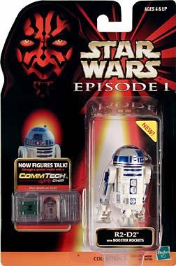 R2-D2 “Booster Rockets (.0000)” (“Star Wars Episode-1 Phantom Menace CommTech Chip Hasbro Vintage Collection Series-2”) “Rare-Vintage” (1998)