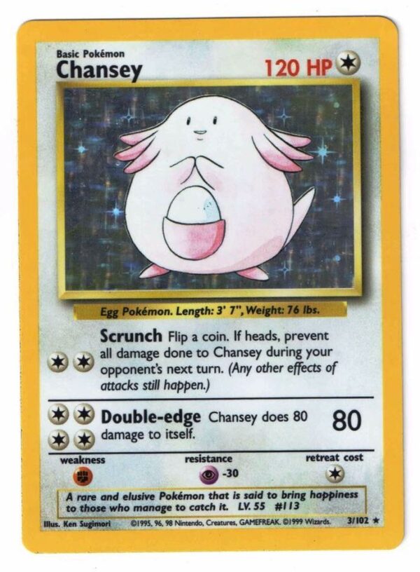 03-102 chansey (Unlimited Base Set Holo Foil)-00 03-102 chansey (Unlimited Base Set Holo Foil)-00