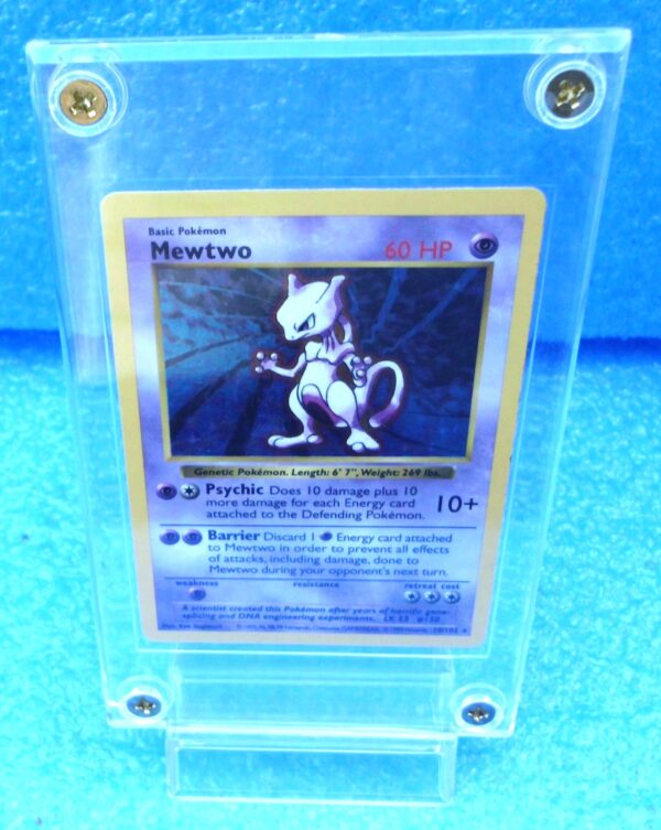 10-102 Mewtwo (Shadowless Holo Foil Unlimited Base Set Edition)1999 (2b)