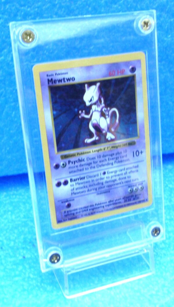 10-102 Mewtwo (Shadowless Holo Foil Unlimited Base Set Edition)1999 (3)