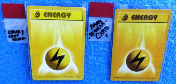 100-102 Energy (Bright Yellow Error! & Dark Yellow Regular Card) (1)