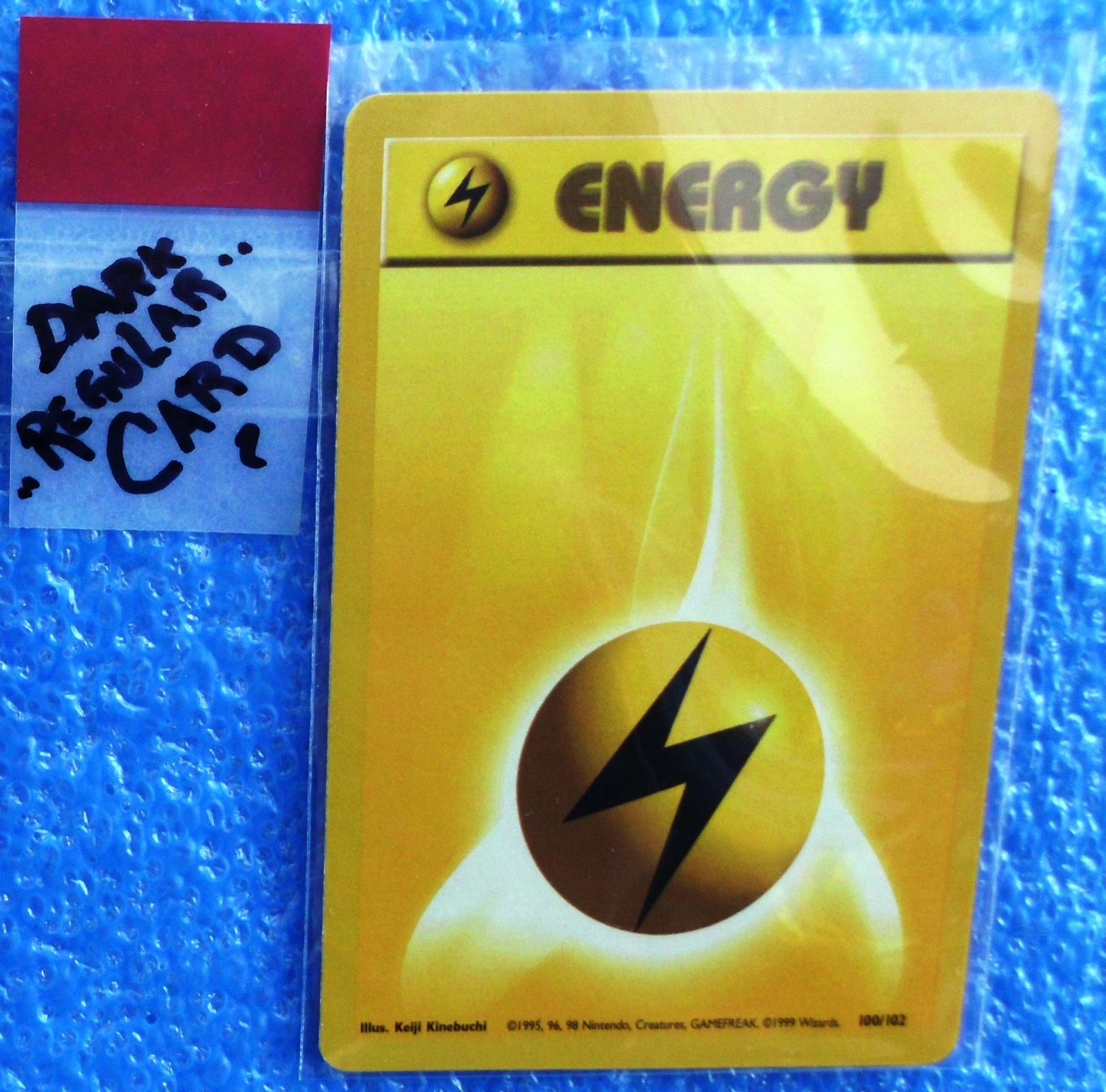 Lightning Energy 100/102 Common 1999 Pokemon Base Set