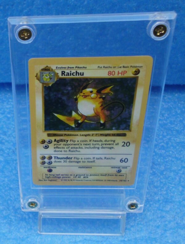 14-102 Raichu (Shadowless Holo Foil Unlimited Base Set Edition)1999 (5)
