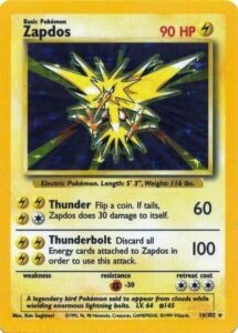 16-102 Zapdos (Pokemon Unlimited Edition Holo Foil 1999 Base Set 1)-00