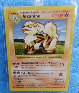 23-102 Arcanine (Shadowless Borderl Unlimited Base Set Edition)1999 (1) 23-102 Arcanine (Shadowless Borderl Unlimited Base Set Edition)1999 (1)
