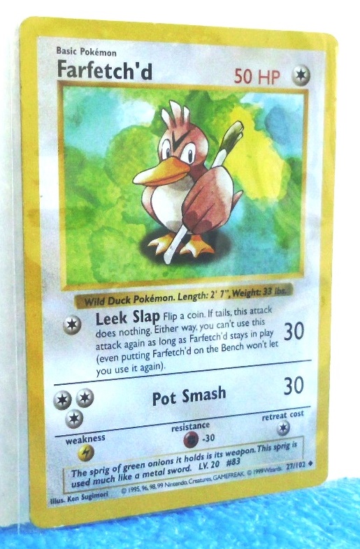 27-102 Farfetch'd (Shadowless Unlimited Base Set Edition) (1)