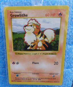 Growlithe 28/102 Pokemon Used Card 