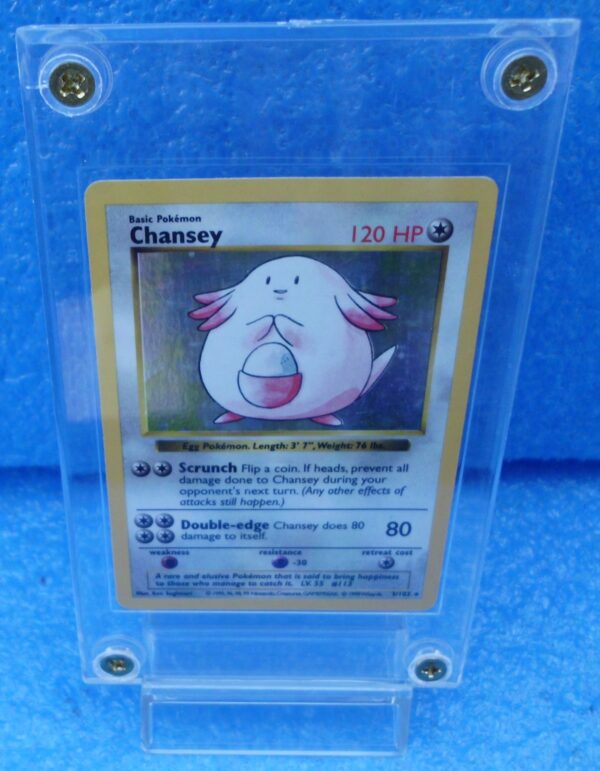 3-102 Chansey (Shadowless Holo Foil Unlimited Base Set Edition)1999 (1c)
