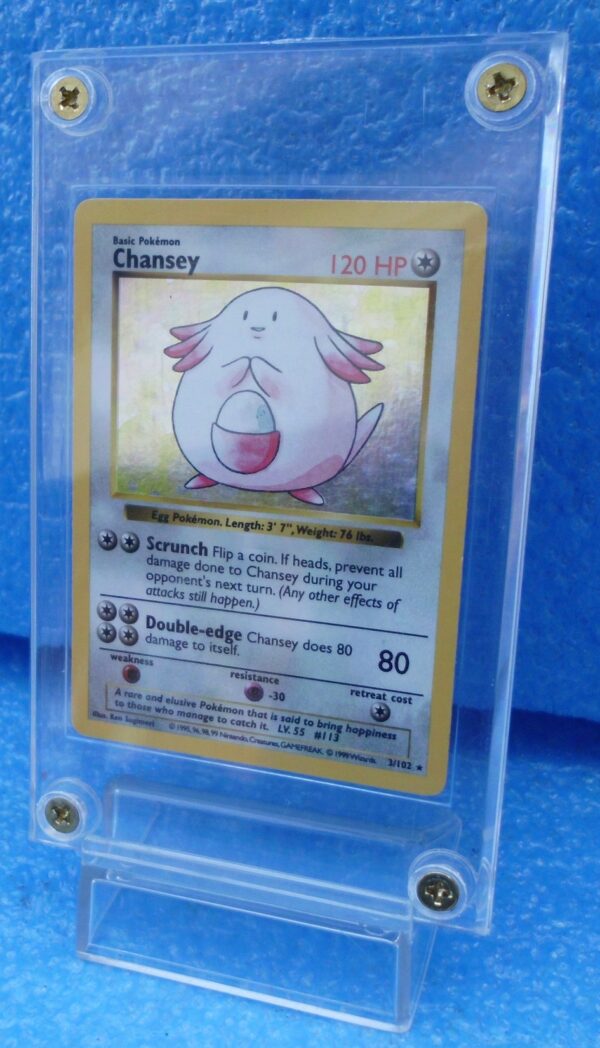3-102 Chansey (Shadowless Holo Foil Unlimited Base Set Edition)1999 (2b)