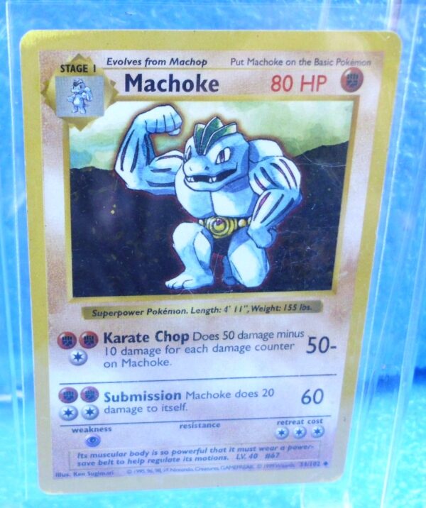 34-102 Machoke (Shadowless Unlimited Base Set Edition)1999 (3)