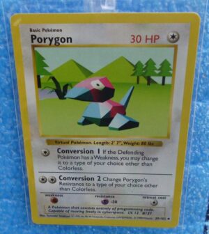39-102 Porygon (Shadowless Unlimited Base Set Edition)1999 (1)