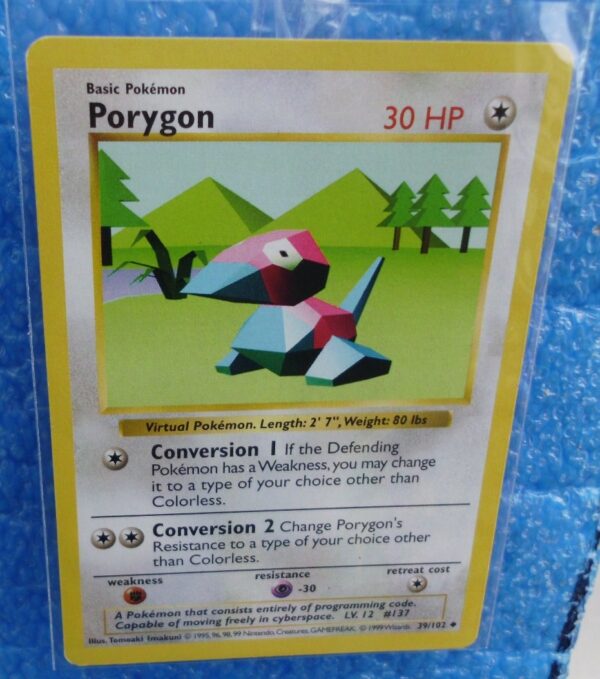 39-102 Porygon (Shadowless Unlimited Base Set Edition)1999 (2) 39-102 Porygon (Shadowless Unlimited Base Set Edition)1999 (2)