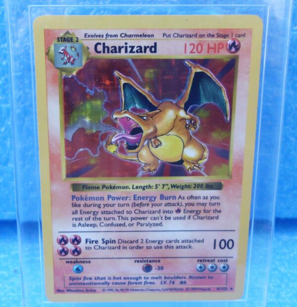 4-102 Charizard (Shadowless Holo Foil Unlimited Base Set Edition)1999 (2a)