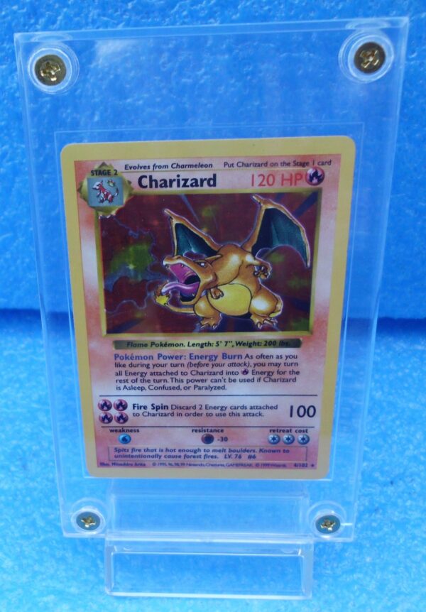 4-102 Charizard (Shadowless Holo Foil Unlimited Base Set Edition)1999 (4)