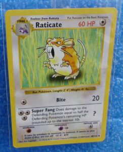 40-102 Raticate (Shadowless Unlimited Base Set Edition)1999 (1)