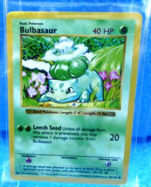 44-102 Bulbasaur (Shadowless Borderl Unlimited Base Set Edition)1999 (5)