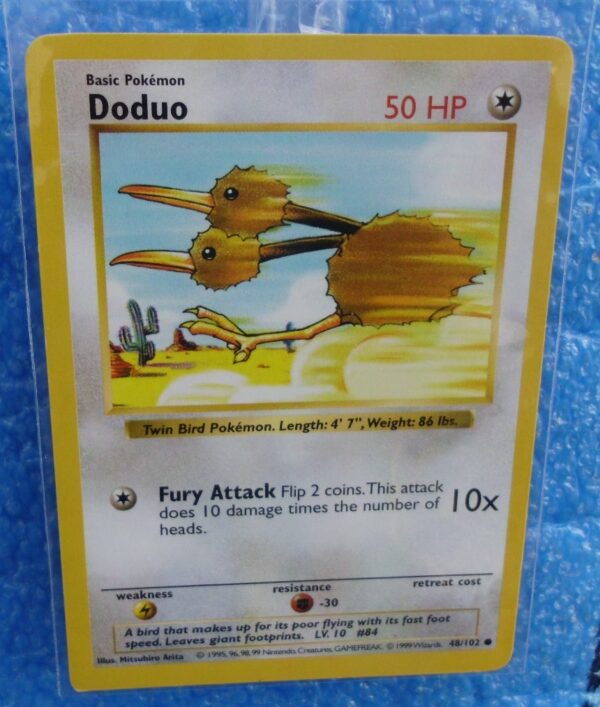 48-102 Doduo (Shadowless Unlimited Base Set Edition)1999 (2)