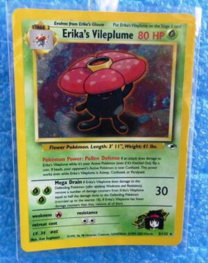 5-132 Erika's Vileplume (Gym Heroes 1st Edition Holo Foil) Base Set (1999-2000) (1)