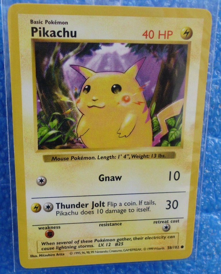 Gold Pikachu Card 20Th Anniversary / 20th Anniversary