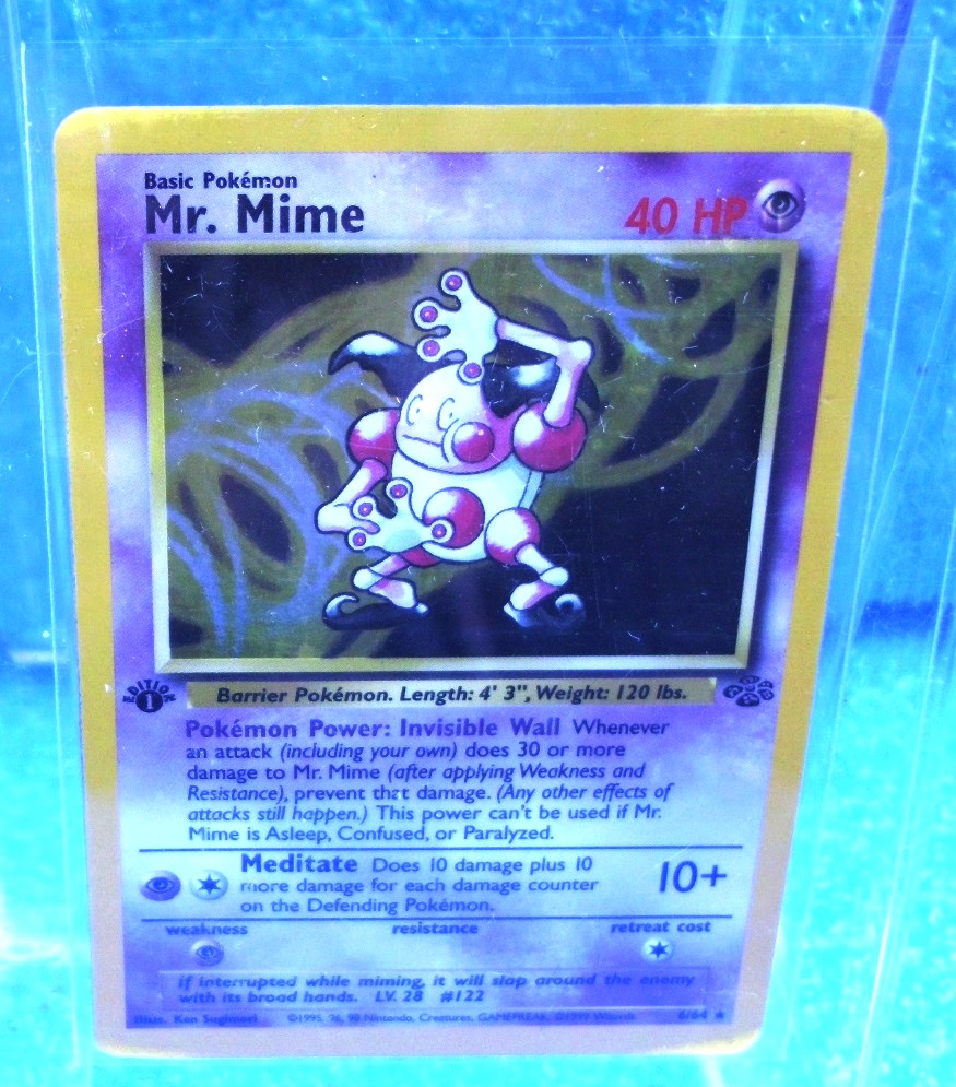 Mr Mime 6/64 Holo Pokemon Card Jungle Set Near Mint WOTC