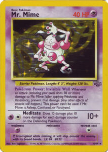 6-64 Mr Mime (Jungle Unlimited Holo Foil Base 1999)