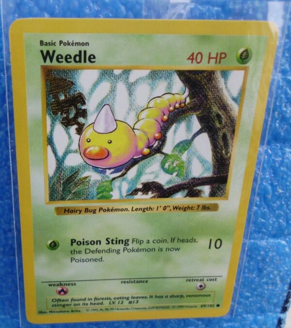 69-102 Weedle (Shadowless Unlimited Base Set Edition)1999 (2)