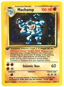 8-102 Machamp (Holo-Foil 1st Edition) “Pokemon 1999 Unlimited Base Set 1 (0)