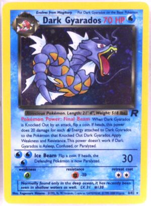 8-82 Dark Gyarados (Pokemon (THIS IS NOT A PROMO RELEASE) Team Rocket Unlimited Holo-Foil Base) (12AA)