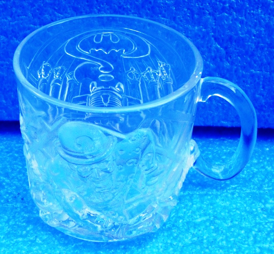 Details about   The Riddler Glass Figure Mug McDonalds DC Comics Batman Forever 1995 Cup USA 