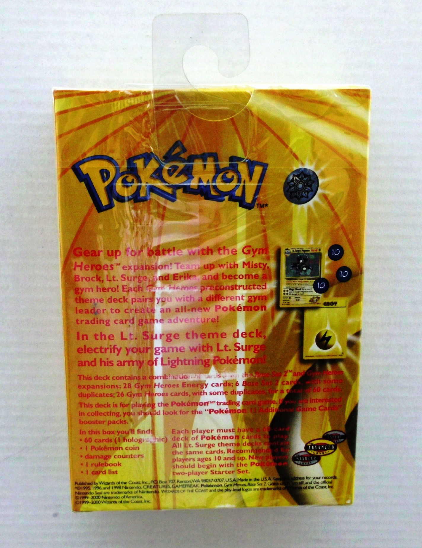 Pokemon (Trading Card Game) “Lt. Surge-Gym Heroes Expansion