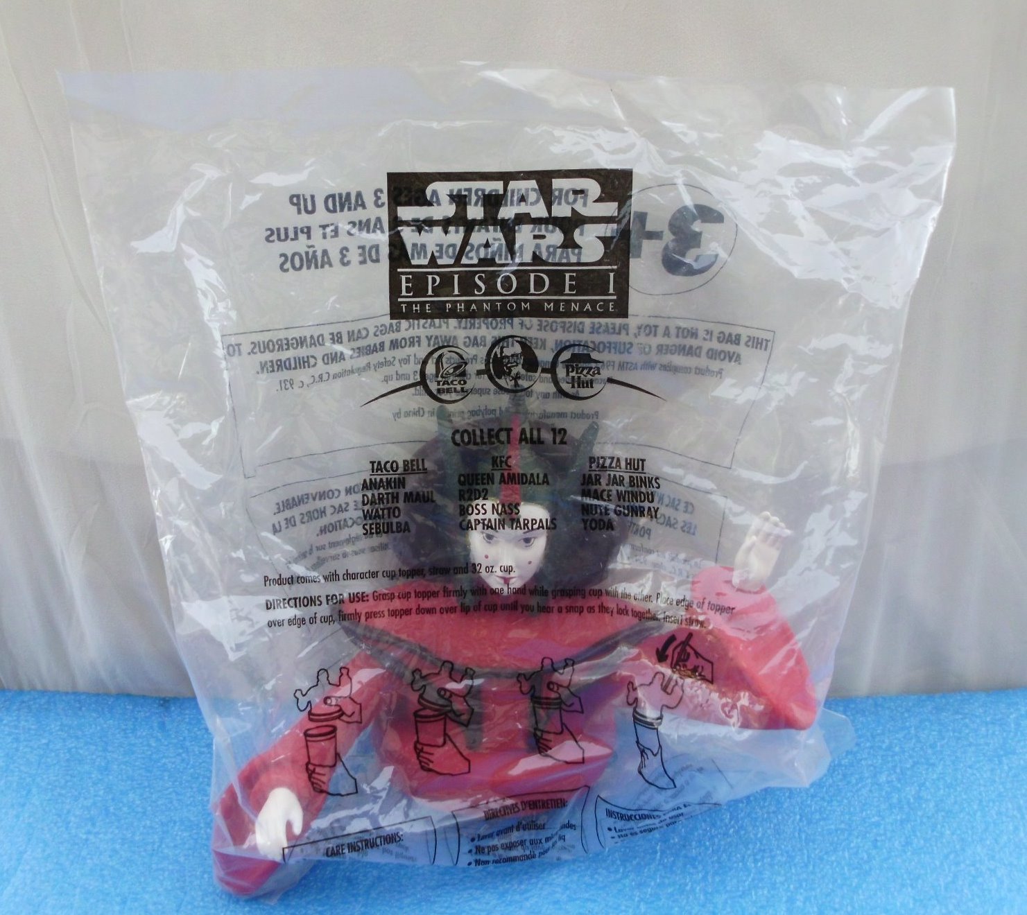 Two Vintage Star Wars Episode 1--Boss Nass  with Character Topper......1999