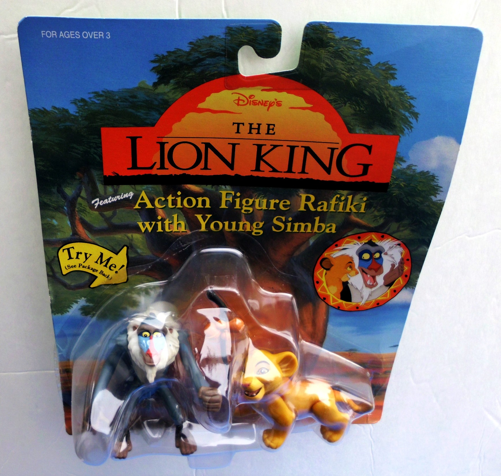The Lion King 1994 (“Action Figure Rafiki with Young Simba”) “Disney's ...