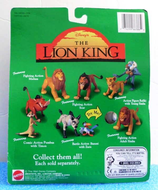 The Lion King (Action Figure Rafiki with Young Simba) (Series-1) (6) The Lion King (Action Figure Rafiki with Young Simba) (Series-1) (6)